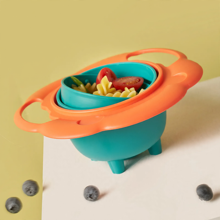 Rotating children's bowl, 19 cm, PP, non-slip