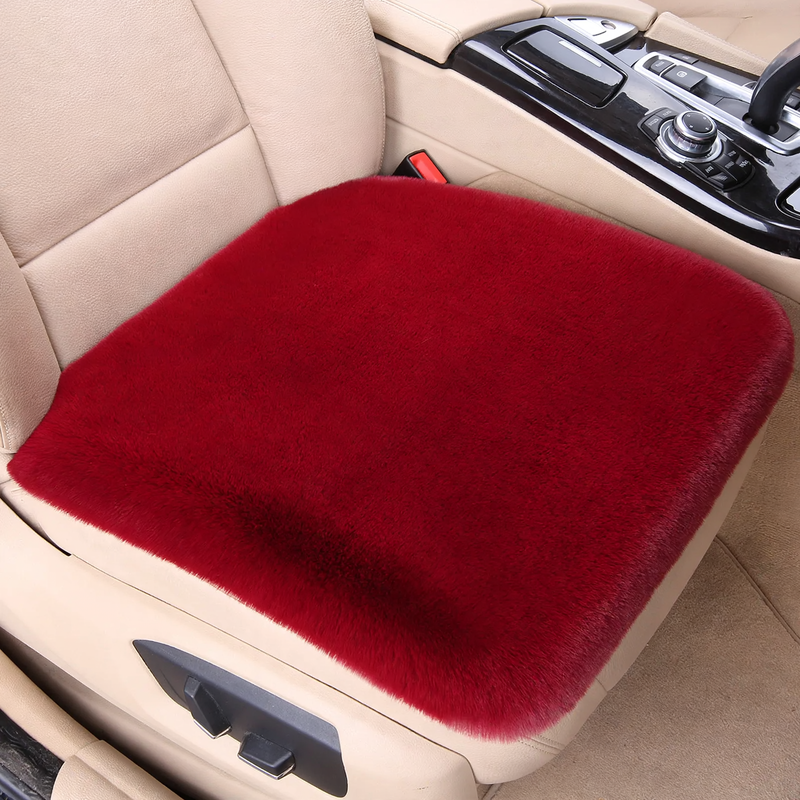 Plush car seat cushion, winter version
