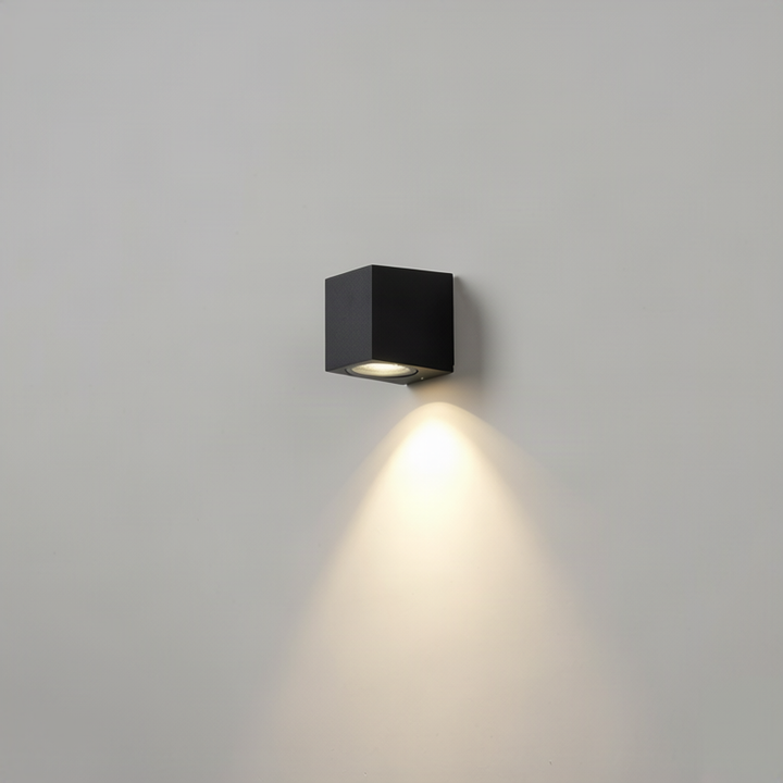 LED wall light, dimmable, with touch control