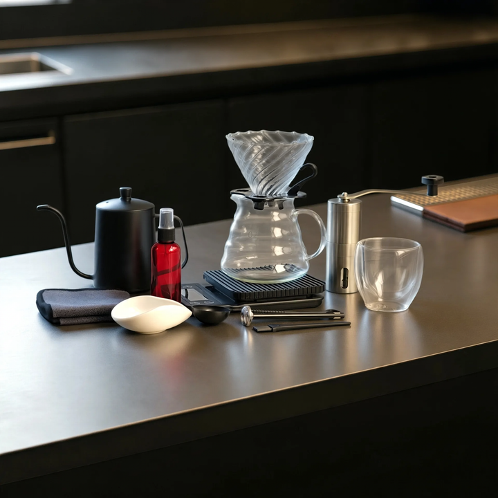 Hand brewing coffee gift set, 14–15 pieces