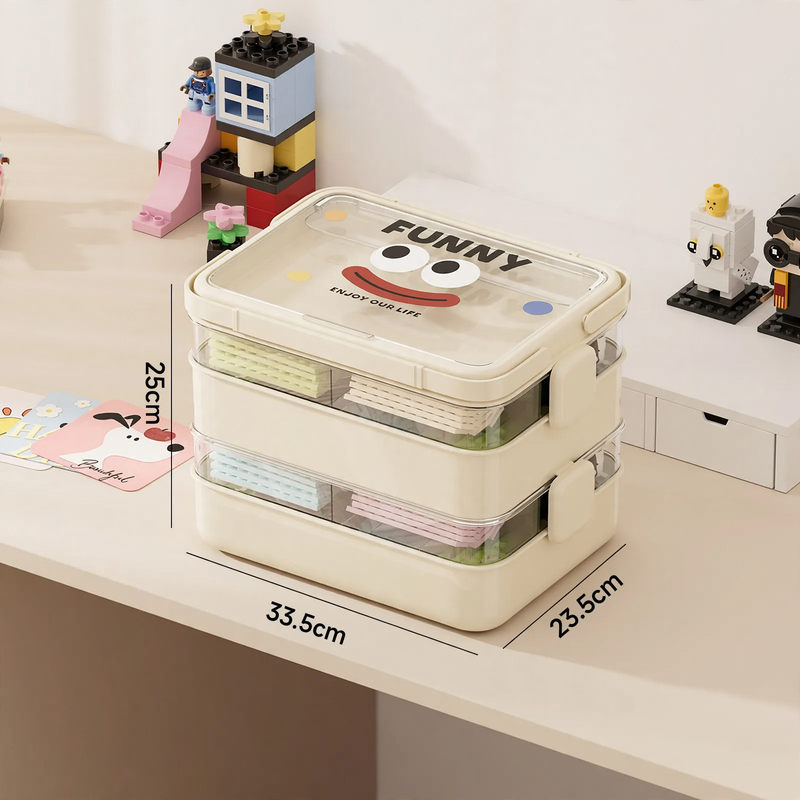 Toy storage box with compartments, model DD2572