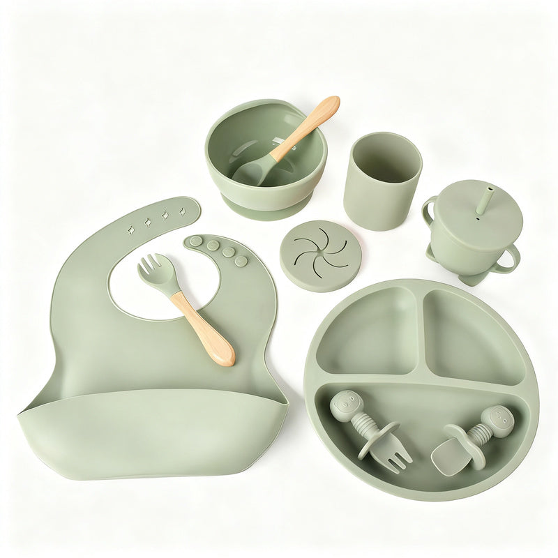 Silicone children's dish set, 6 pieces