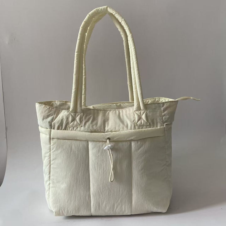 Cotton shoulder bag, tote style