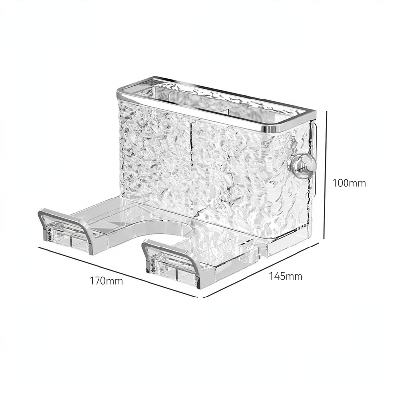 Wall mount for hair dryer, drill hole free