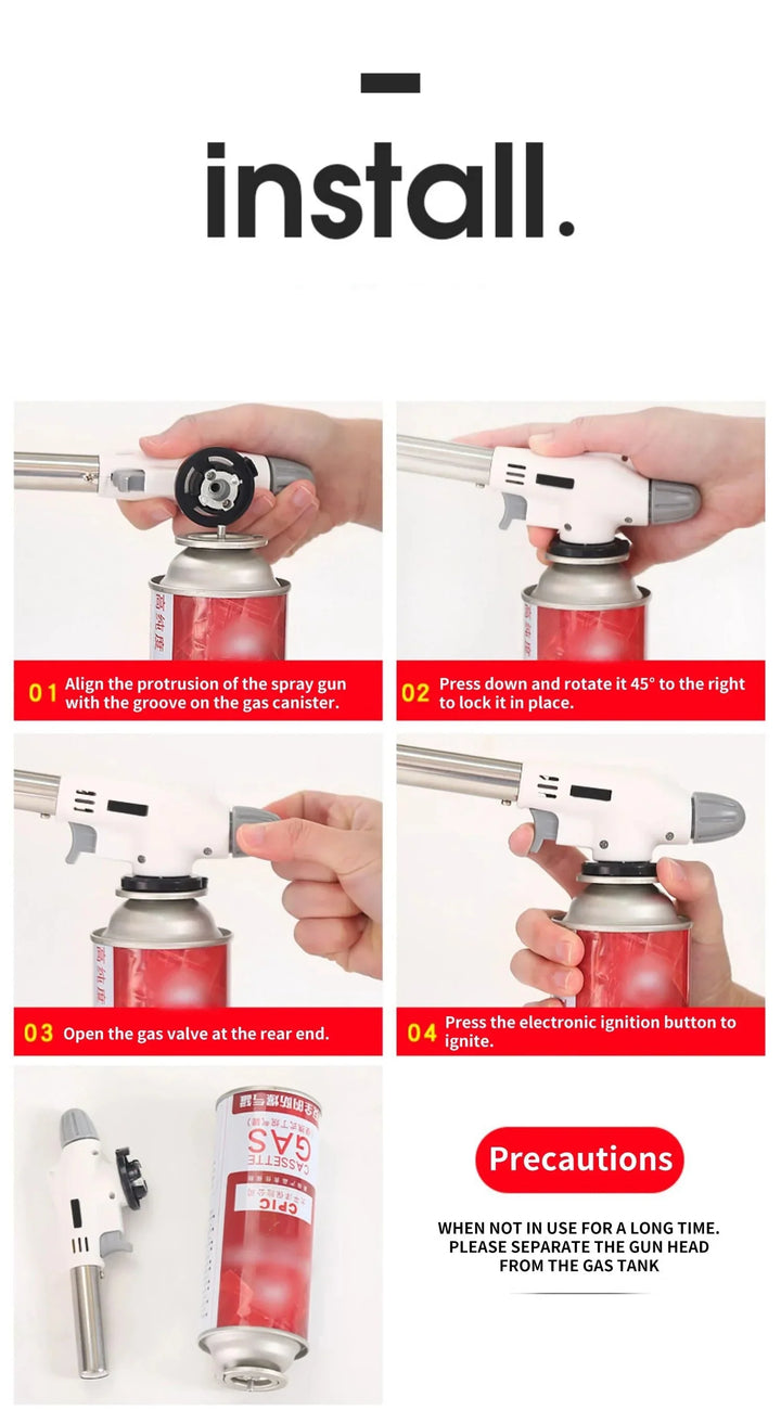 BowLift | Portable Butane Gas Burner – Perfect for BBQ, Camping & Kitchen