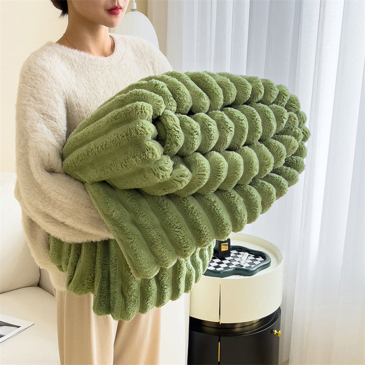 Fleece blanket made of coral fleece, 1500–2000 g