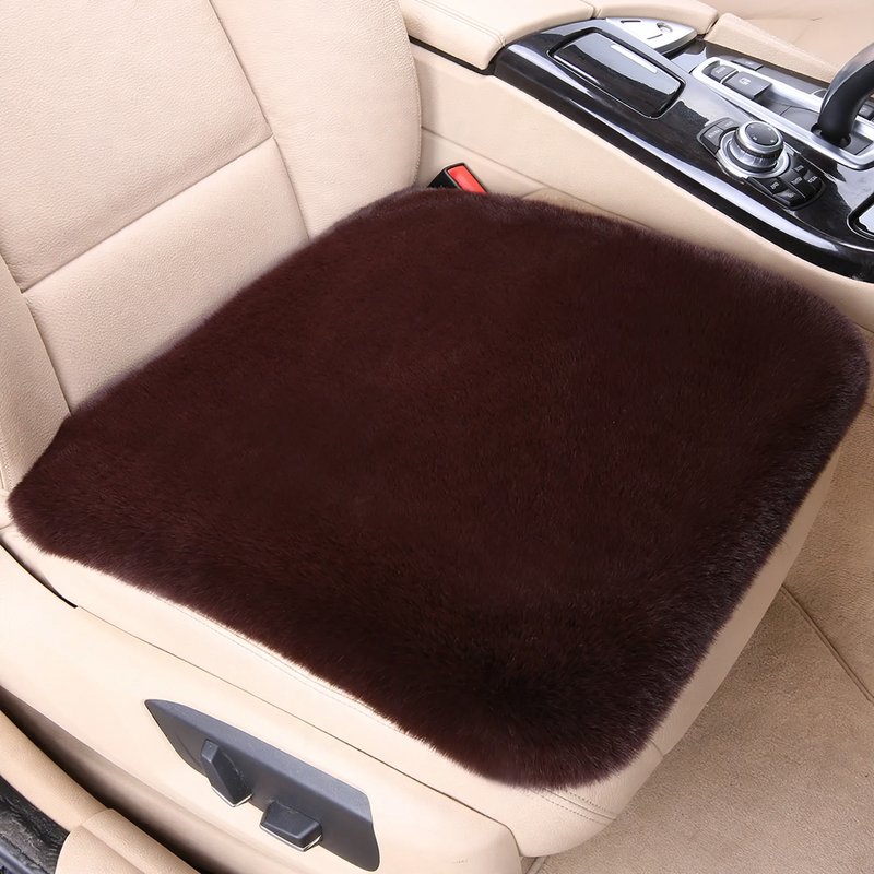 Plush car seat cushion, winter version