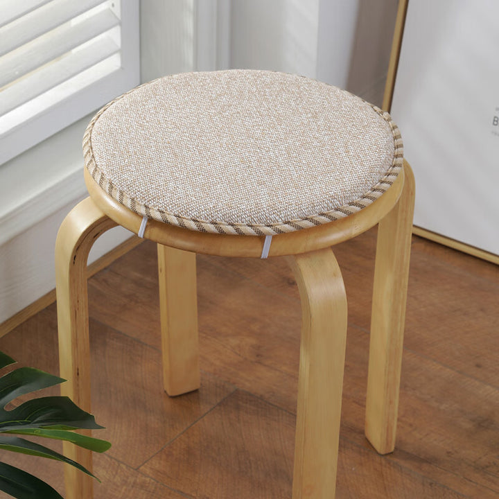 Round seat cushion with foam, non-slip