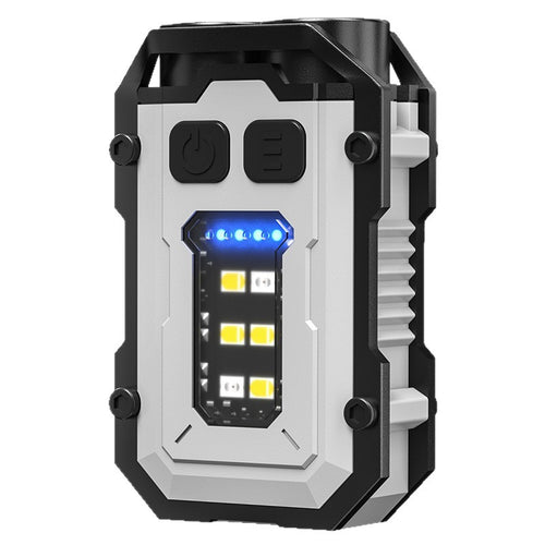 Portable USB flashlight with magnetic holder