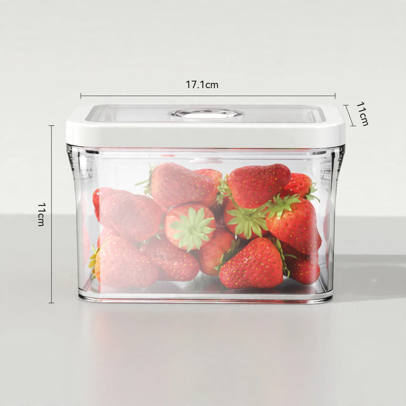 Vacuum food storage box with electric pump