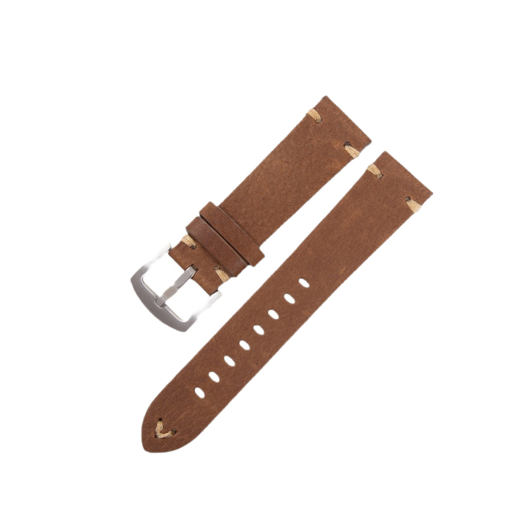 Vintage leather watch strap made of cowhide