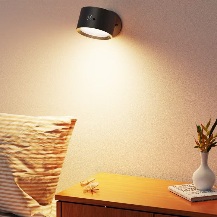 LED wall lamp with remote control and color selection