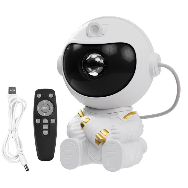 Astronaut projection light with starry sky