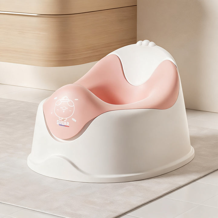 Toilet seat with backrest for children