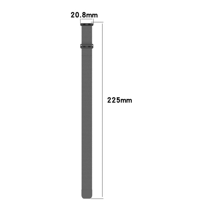 Black luxury band for ultrathin smartwatch