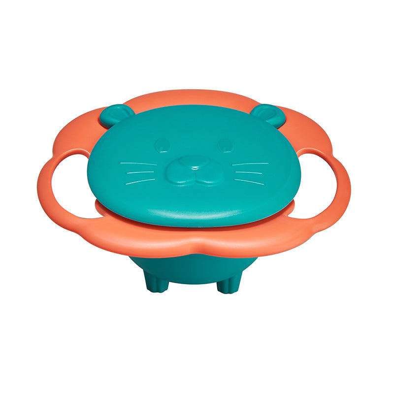 Rotating children's bowl, 19 cm, PP, non-slip