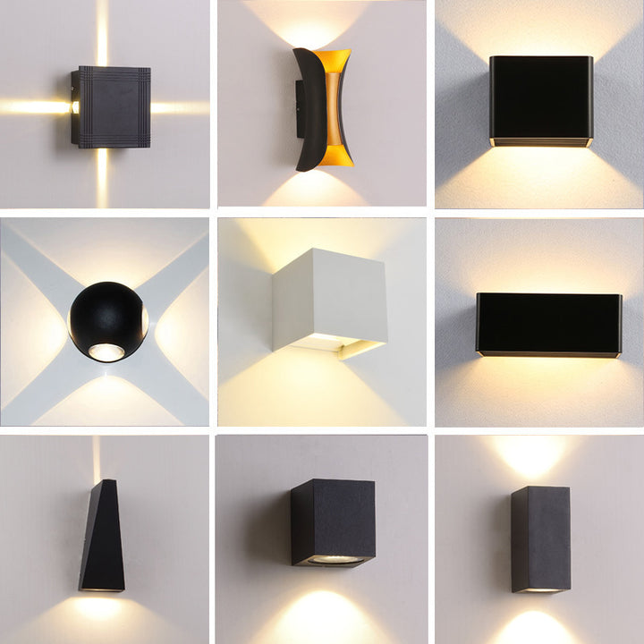 LED wall light, aluminum, waterproof