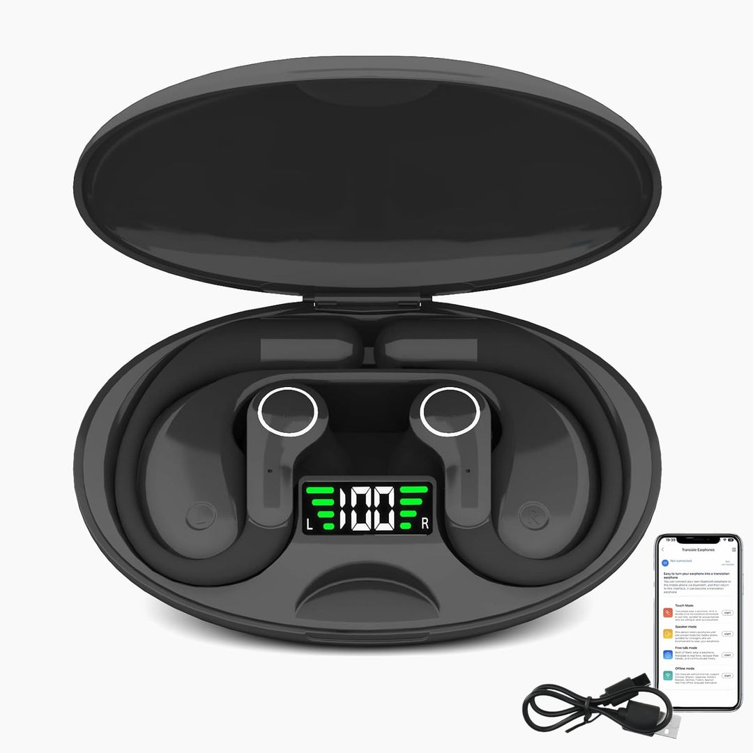 Bluetooth headphones with AI real-time translation M8