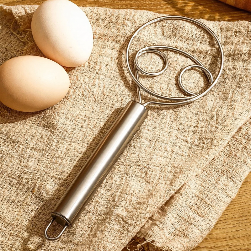 Stainless steel whisk for stirring and beating