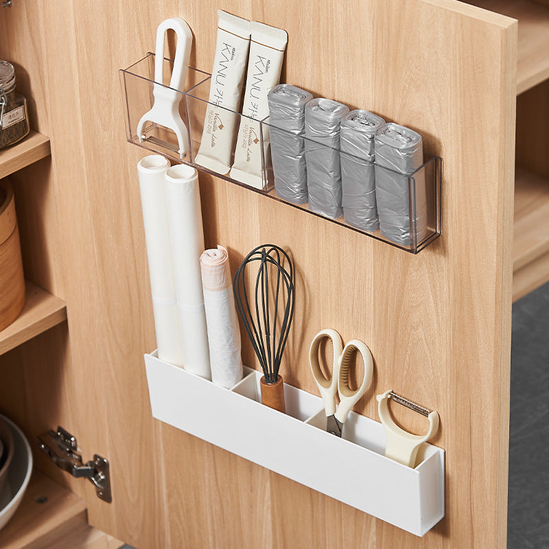 Wall-mounted storage box with compartments