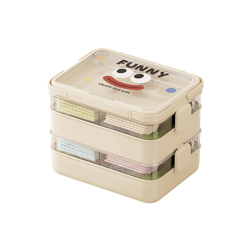 Toy storage box with compartments, model DD2572