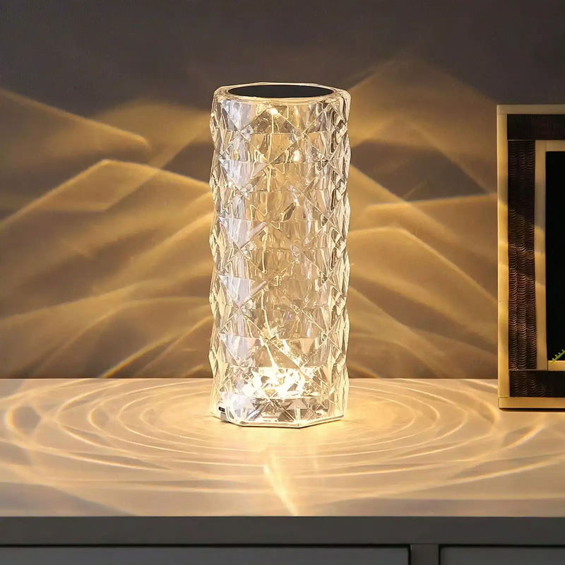 LED crystal light with color change and remote control