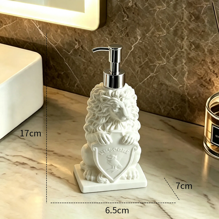 Lion Soap Dispenser with Pump Closure