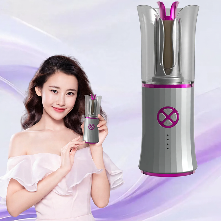 Automatic curling iron with tourmaline ceramic