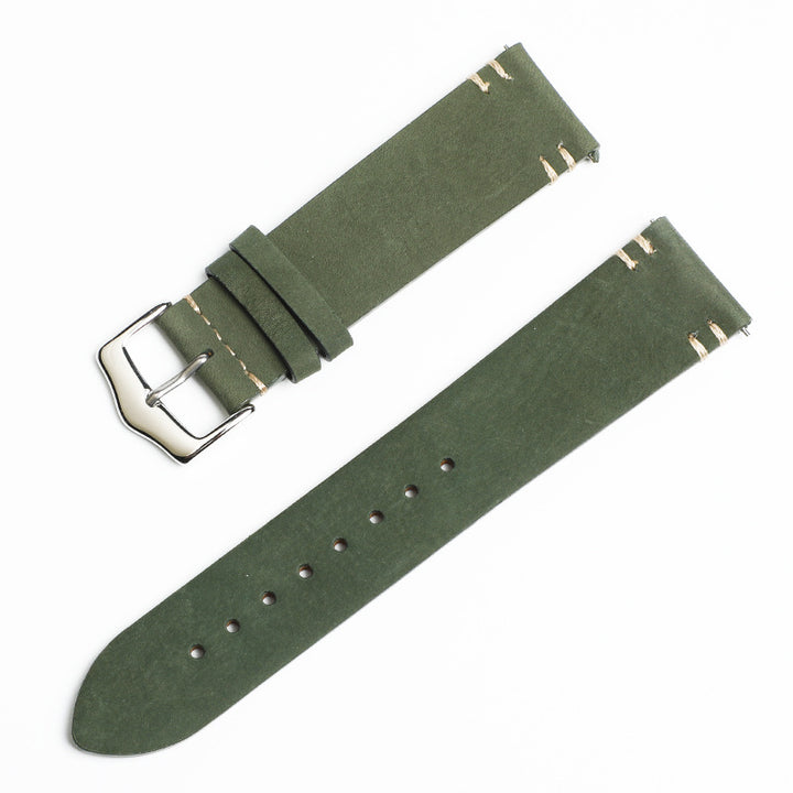 Watch band made of vintage leather