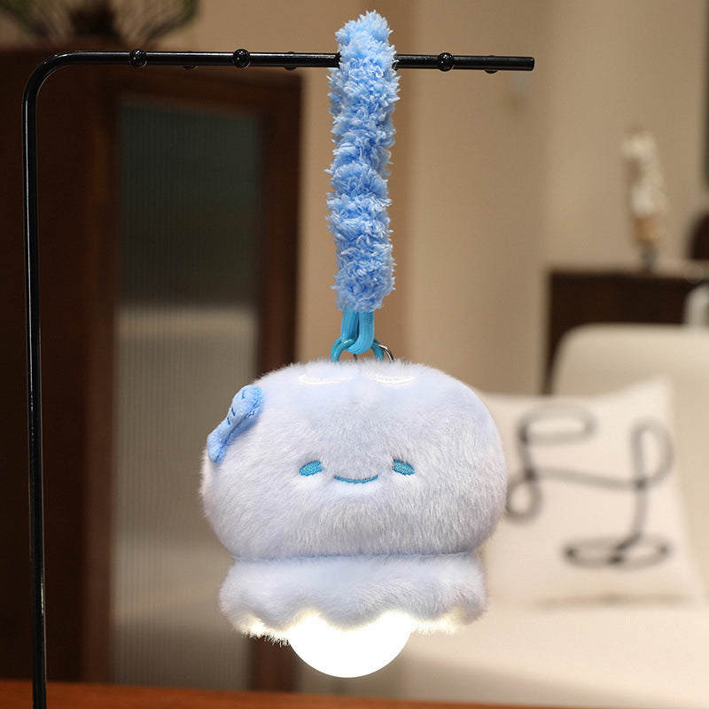 Plush pendant with LED light, 15 cm