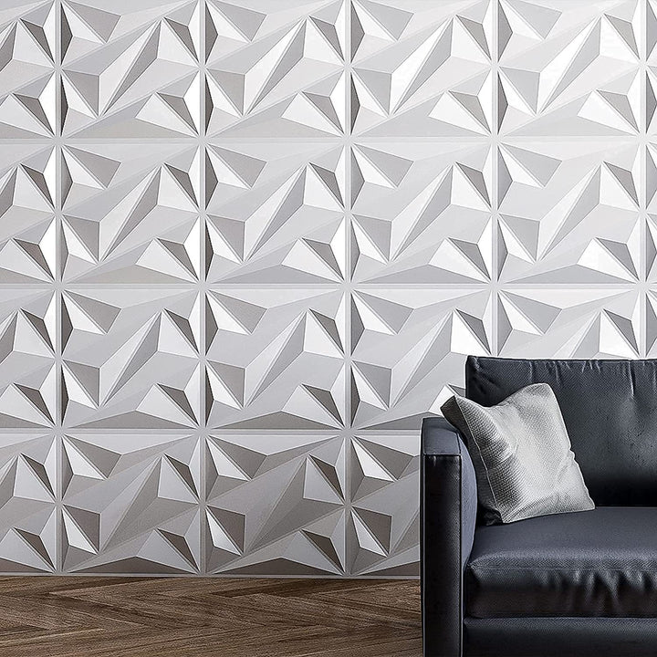 PVC wall panels, 3D structure, 30×30 cm