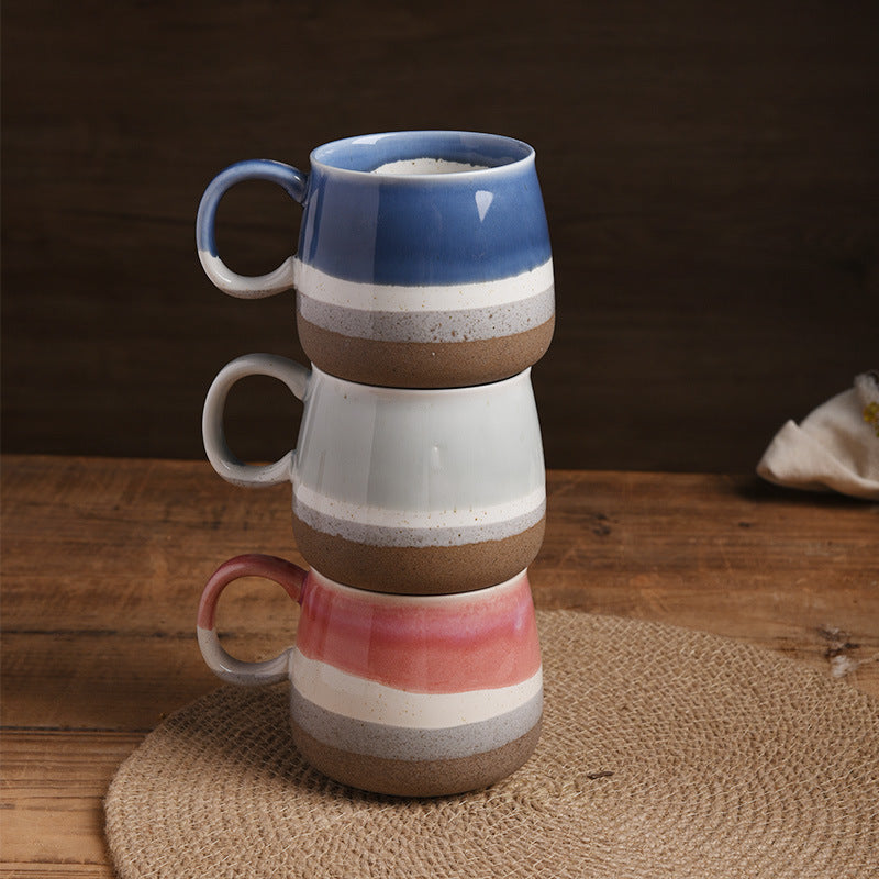 Coffee cup set, 4 pieces, 450 ml, ceramic