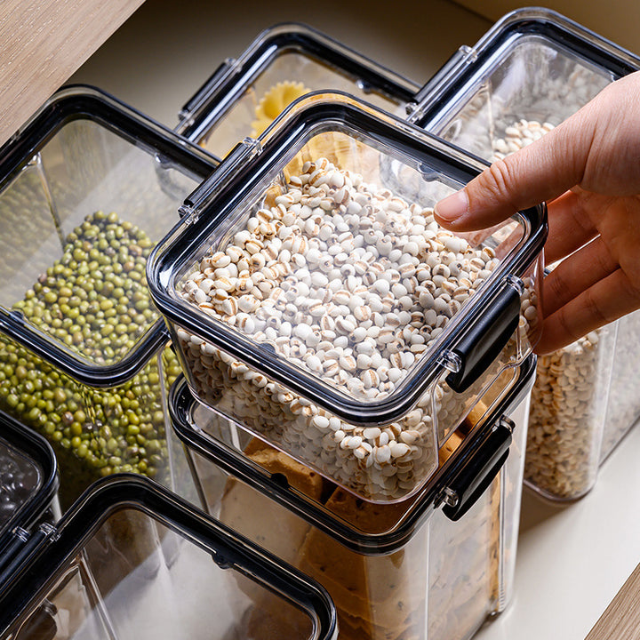 Plastic storage container, square, 460 ml