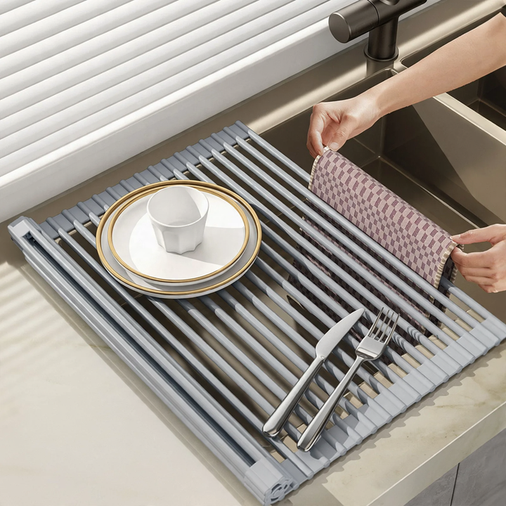 Foldable dish drying rack
