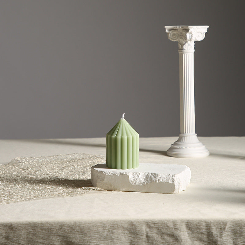 Gear-Scented Candle, Cylinder, Mint Green