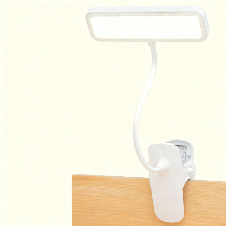 LED clip light with eye protection for learning