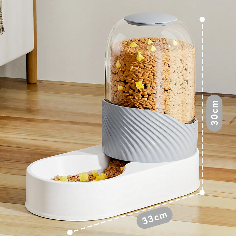 Automatic feeding and drinking system for pets