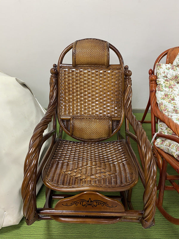 Rattan rocking chair, country style