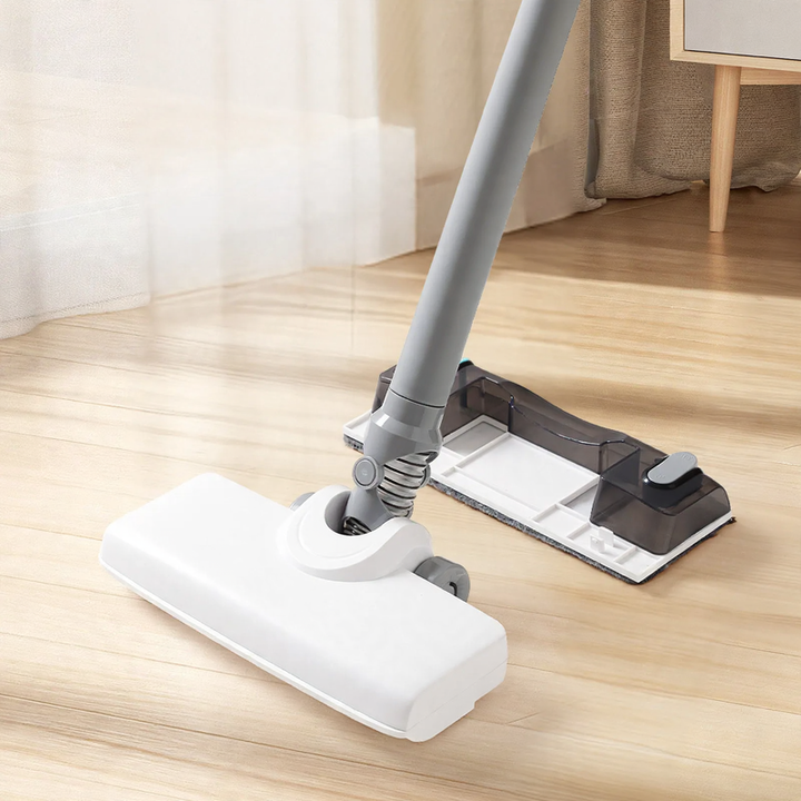 Portable battery vacuum cleaner with mopping function, cordless