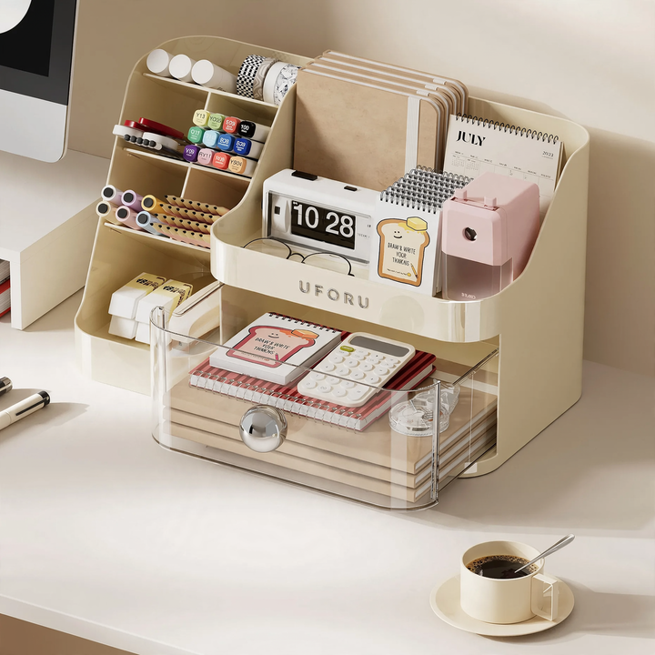 Desk storage box with drawers, model SC1018