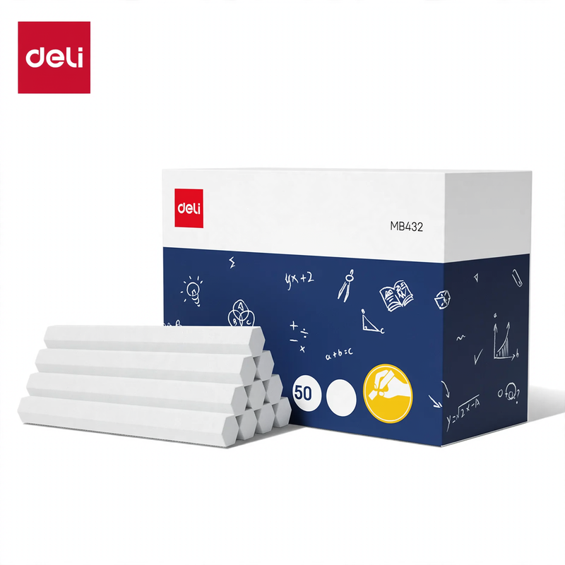 Chalk without dust, various colors and sizes