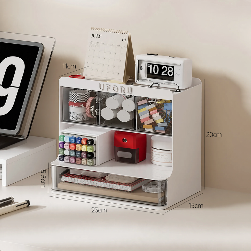 Desk storage box with drawers, model S30006C