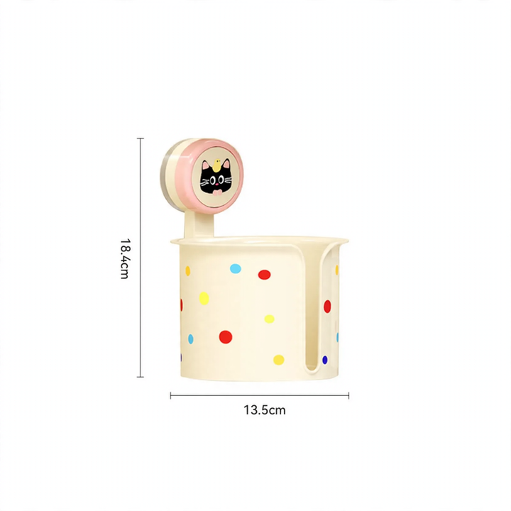 Bathroom paper box with suction cup, plastic, YM.6903-YM.6904