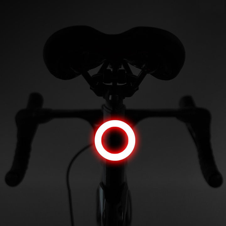 Bicycle rear light with flowing light effect, USB-C