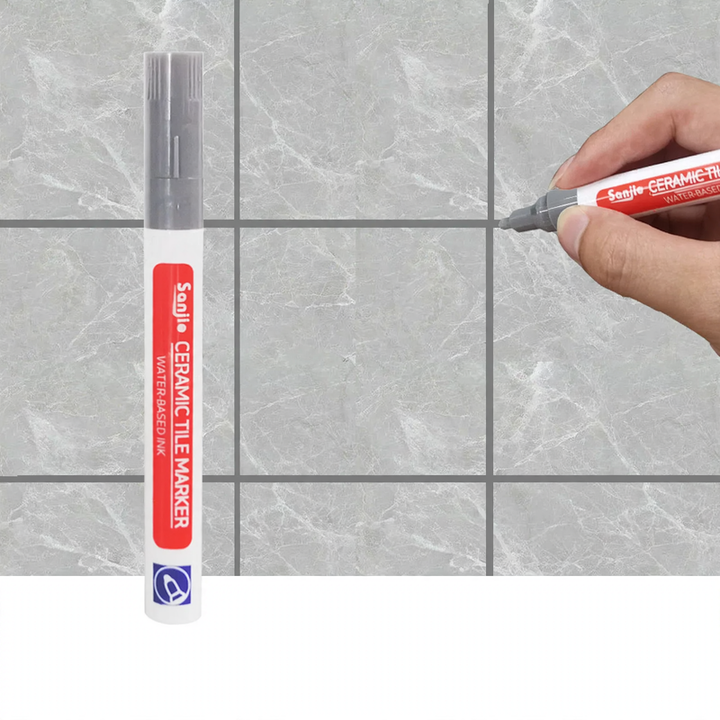 Grout pen for ceramic tiles in various colors