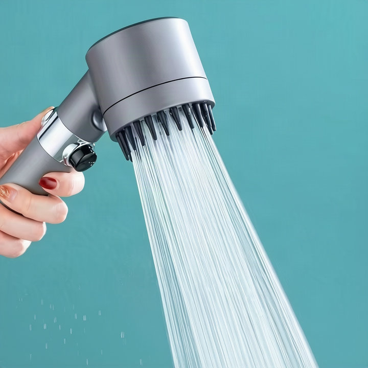 Showerhead with massage function and LED lighting