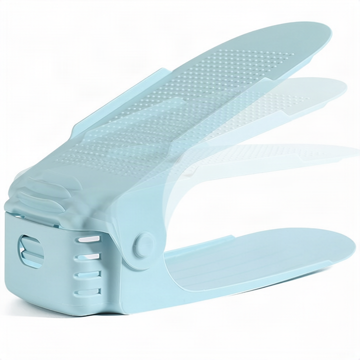 Foldable shoe rack made of plastic