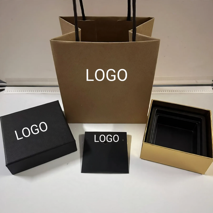 Cardboard jewelry box with embossing