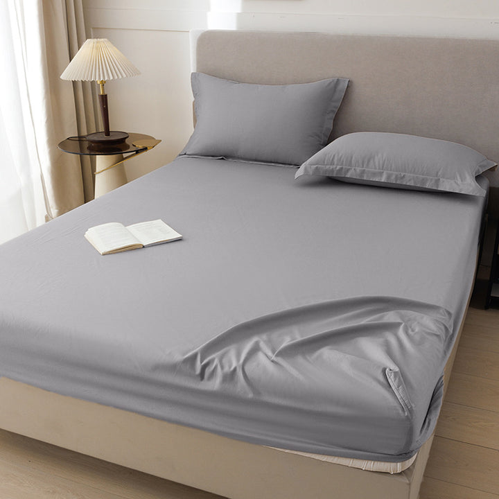 Cotton fitted sheet set, 1.2 m, solid colors