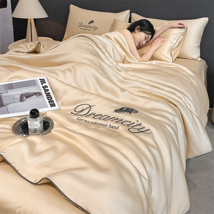 Summer blanket made of ice fiber, 150–200 cm, washable